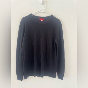 JENNIE LIU Women's 100% Pure Cashmere Long Sleeve Crew Neck Sweater Size XL